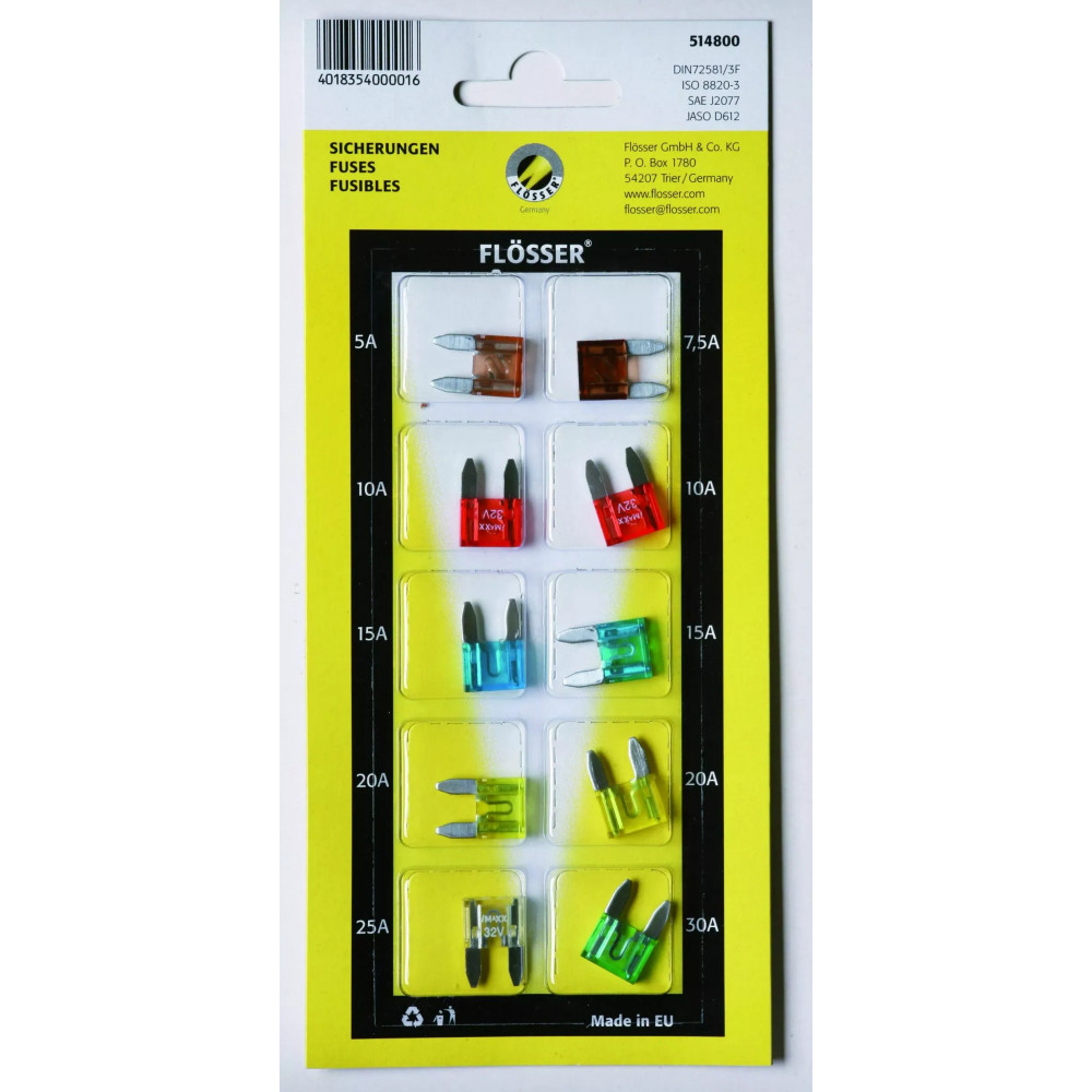 Plug-In Fuses Blistercards