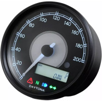 Speedometer — 0–18V (normal 12V), blue/white readout