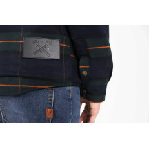 Vintage Motoshirt Jacket — 2XL, chest 127 cm (50") , Orange, Navy, Green