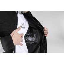 Prison Motoshirt Jacket — S, 111 cm chest, Black