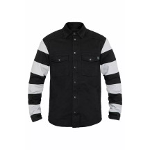 Prison Motoshirt Jacket — S, 111 cm chest, Black