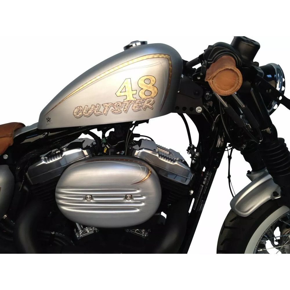 Air Filter Cover "FIN" — Black, HD-SPO007 Air Filter Cover "FIN" — Black, HD-SPO007