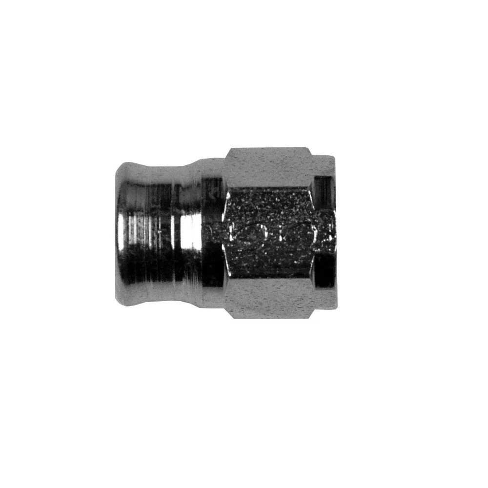 Conector de línea de freno — manguera -3, paquete de 6, plateado