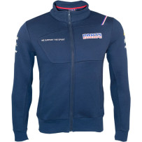 Parts Europe Suéter con cremallera — XL, azul oscuro, para hombre