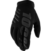 Guantes Brisker para mujer — Talla S, Negro, Gris