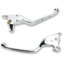 Slotted Wide Blade Lever Set — Brake & Clutch, Chrome