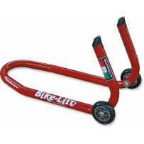 Front Stand Standart — front fork mount, motorcycle, red