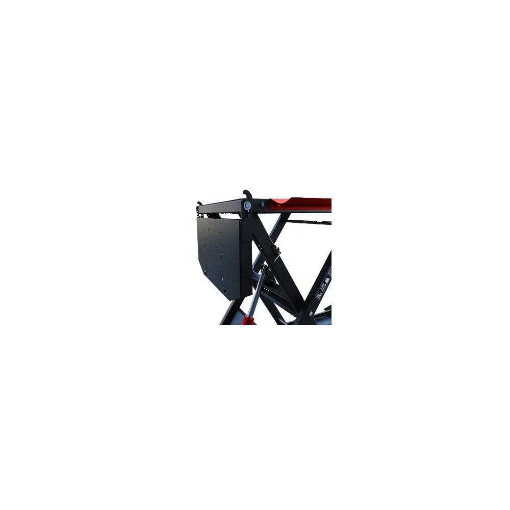 Elevador de tijera Absolute 756 — 220 cm x 75 cm, 130 cm altura máx., 750 kg, Negro