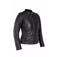 Chaqueta de cuero Adina para mujer — Talla XL, pecho 102 cm (40"), largo manga 66 cm (26")