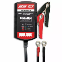 CARGADOR DE BATERÍA BS10 6V/12V-1A - Enchufe del Reino Unido