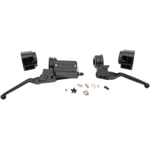 Kit de controles de manillar — 17,5 mm de diámetro (11/16"), 25,4 mm (1") de abrazadera, accionamiento hidráulico, negro mate
