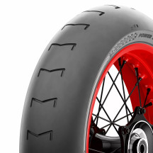 Neumático Power SuperMoto Slick — 160/60R17, Sin cámara, Trasero