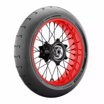 Neumático Power SuperMoto Slick — 160/60R17, Sin cámara, Trasero