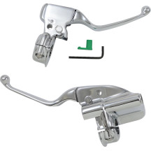 Ensamblaje de palanca de freno/embrague — abrazadera 1", diámetro 1/2", cromado