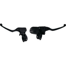 Kit de mandos de manillar — 25.4 mm (1") abrazadera, negro mate