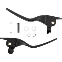 Custom Lever Set — Brake & Clutch, Black Satin