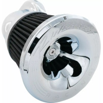Moto series 90° Velocity Air Cleaner — Chrome