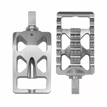 Foot Pegs for Harley — MX, Silver, Pair
