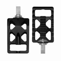 Foot Pegs for Harley — M8 thread, pair, MX fit, black
