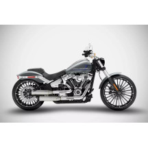 Overlapped Slip-Ons Muffler for HD-SOFTAIL (BREAKOUT/FAT BOY)
