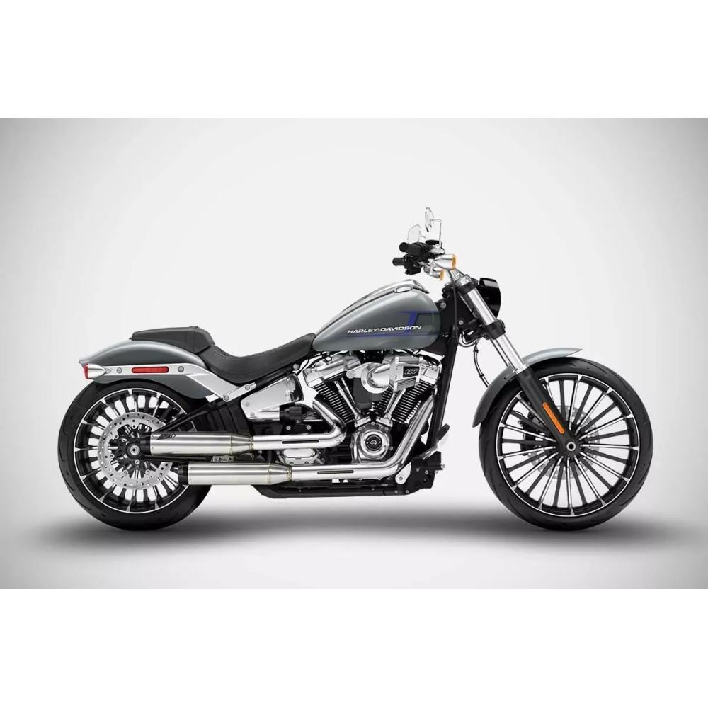 Overlapped Slip-Ons Muffler for HD-SOFTAIL (BREAKOUT/FAT BOY)
