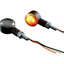 Indicador D-Light — 12V, rosca M8, Par, Negro