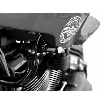 Micro Intermitente ST — 38 mm, 12V, montaje con perno, negro