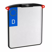Soporte de matrícula Nano — 12V, negro, Type C (CH)