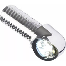 MO Blaze — 12V, rear, polished aluminum, red
