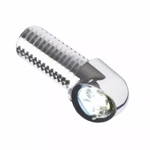 MO Blaze — 12V, rear, polished aluminum, red
