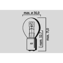 Replacement Bulb 12V 25/25W