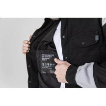 Chaqueta Prison Motoshirt — 3XL, contorno de pecho 131 cm (51-5/8"), largo de manga 72 cm (28-3/8"), Negro