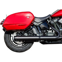 Silenciador Slip-On Grand National — 4" diámetro exterior, negro Guardian