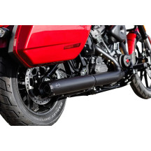 Silenciador Slip-On Grand National — 4" diámetro exterior, negro Guardian