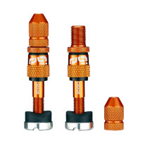 Juego de válvulas tubeless Schrader Quick Fill — kit tubeless Schrader, naranja