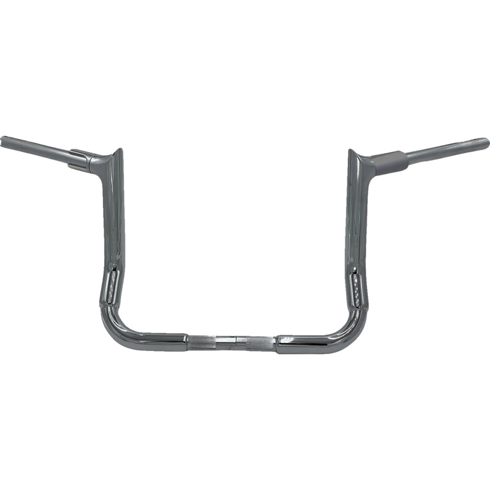 Manillar tope puntiagudo 1-1/2" instalación EZ — 1-1/2" (38 mm), 25,4 mm (1") abrazadera, 38 cm (15"), cromado