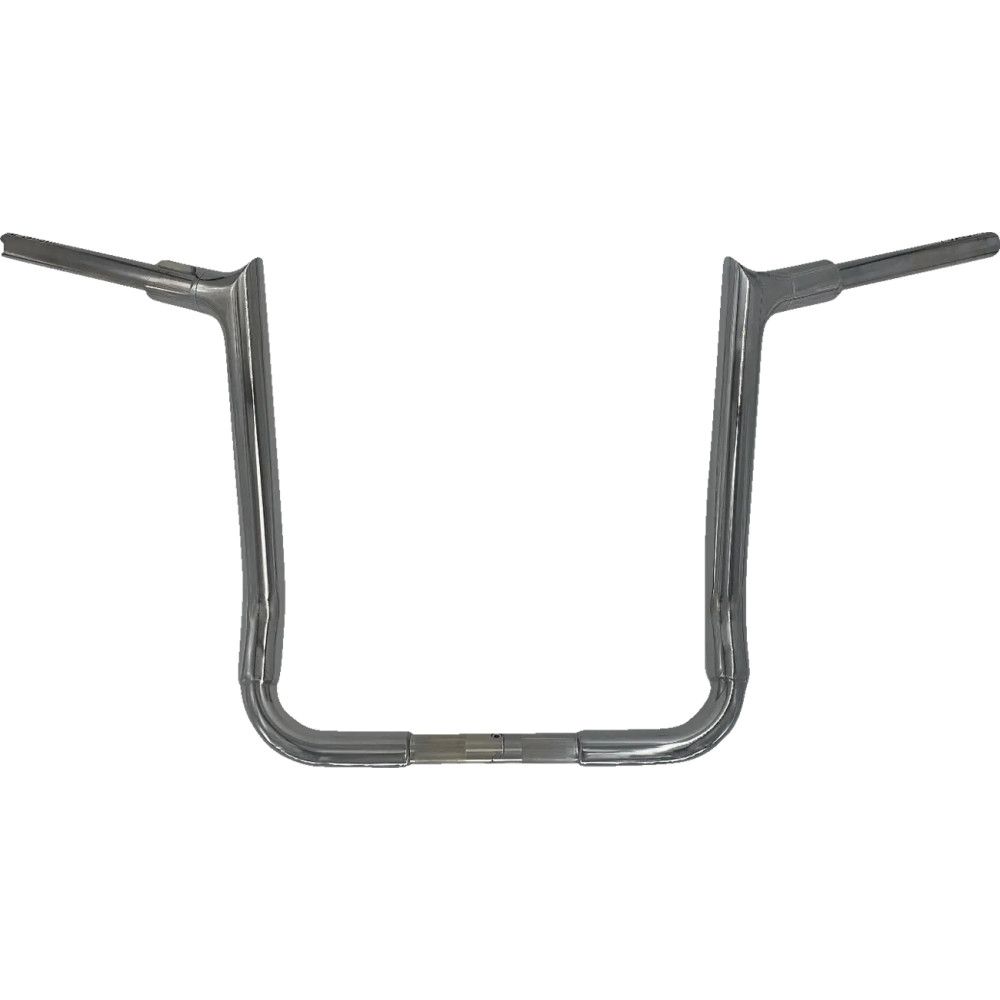 Manillar puntiagudo de tapa superior 1-1/2" con instalación EZ — 1-1/2" de diámetro, abrazadera 1", elevación 16", cromo