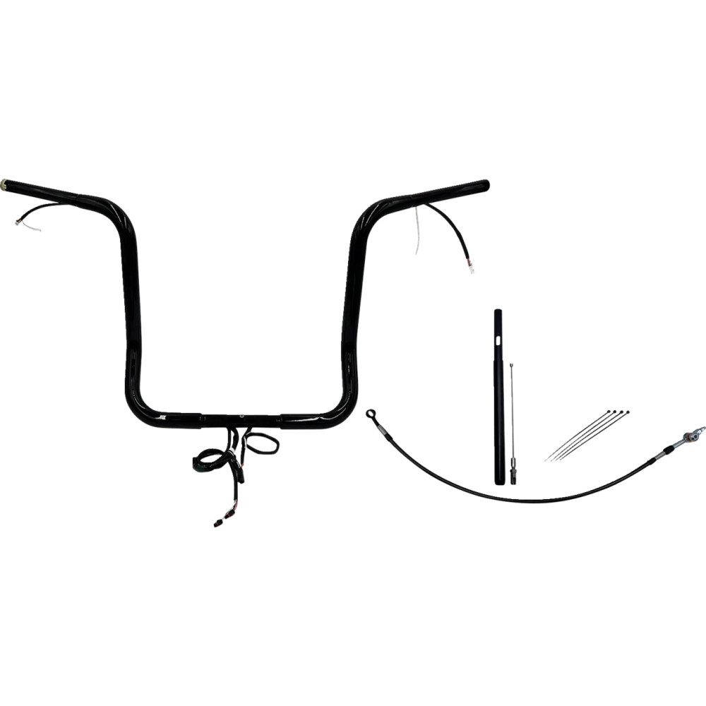 EZ Install Wired 1-1/4" Round Top Handlebar Kit EZ Install Wired 1-1/4" Round Top Handlebar Kit