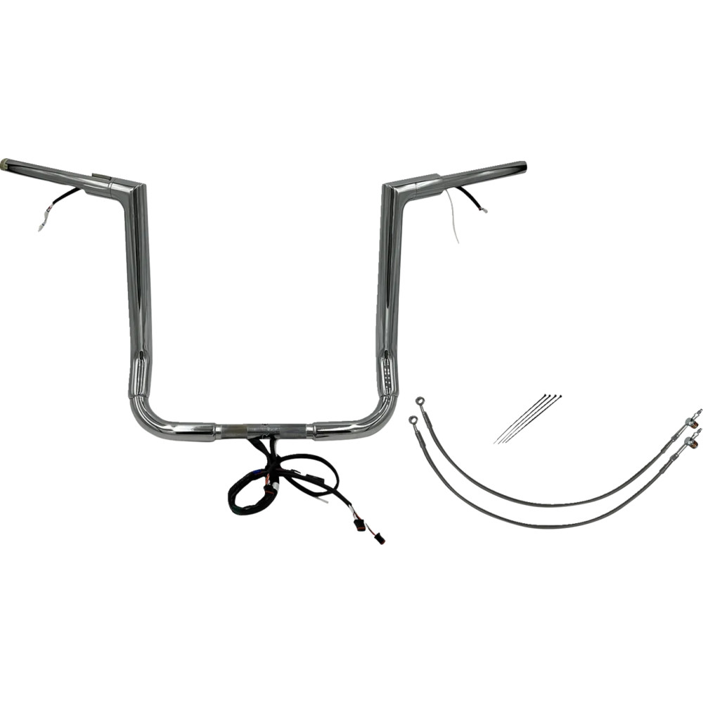 Kit de manillar plano EZ Install con cableado 1-1/2" — diámetro 1-1/2", ancho 36", abrazadera 1"