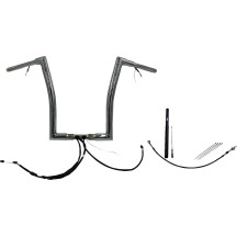 Kit de manillar EZ Install Wired Flat Top de 1-1/2" — 38 mm (1-1/2"), abrazadera 32 mm (1-1/4"), cromado