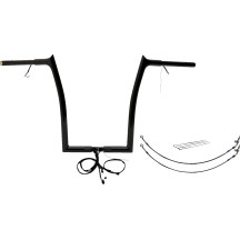 Kit de manillar con cableado EZ Install 1-1/4" de punta apuntada — 35" de ancho, 16" de altura, Negro