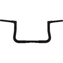 1-1/4" EZ Install Flat Top Handlebar — 1-1/4" tube, 1" clamp, 15-1/2" center width, 10" rise, Black