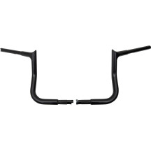 1-1/4" EZ Install Pointed Top Handlebar — 15-1/2" center width, 10" rise, Gloss black