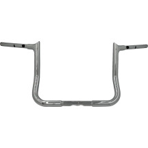 Manillar con punta de 1-1/4" Instalación EZ — diámetro 1-1/4", abrazadera 1", alzada 12", cromo