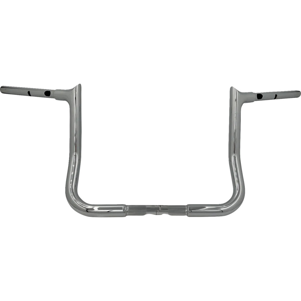 Manillar con punta de 1-1/4" Instalación EZ — diámetro 1-1/4", abrazadera 1", alzada 12", cromo