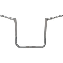 Manillar 1-1/4" EZ Install con cima puntiaguda — 1-1/4" de diámetro, 36" de ancho, 1" de diámetro de sujeción, Cromo