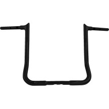 1-1/4" EZ Install Pointed Top Handlebar — 1-1/4" diameter, 36" width, 16" rise, Black Gloss