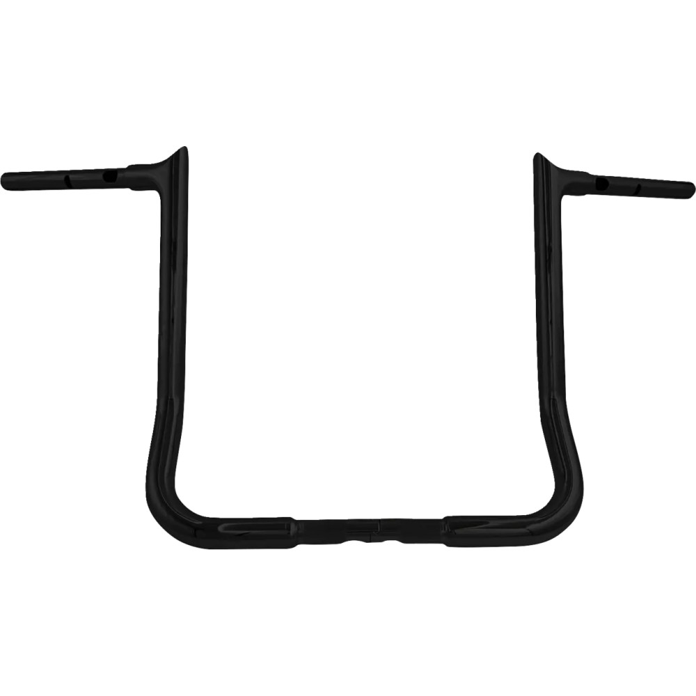 1-1/4" EZ Install Pointed Top Handlebar — 1-1/4" diameter, 36" width, 16" rise, Black Gloss