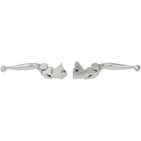 Journey Adjustable Lever Set for Harley Models — Brake, Clutch, Chrome