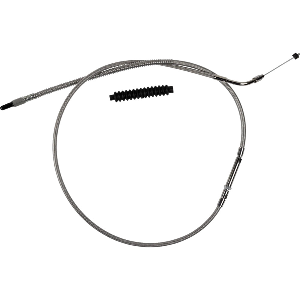 Cable de embrague de acero inoxidable de alta eficiencia para Harley-Davidson — Estándar, plateado